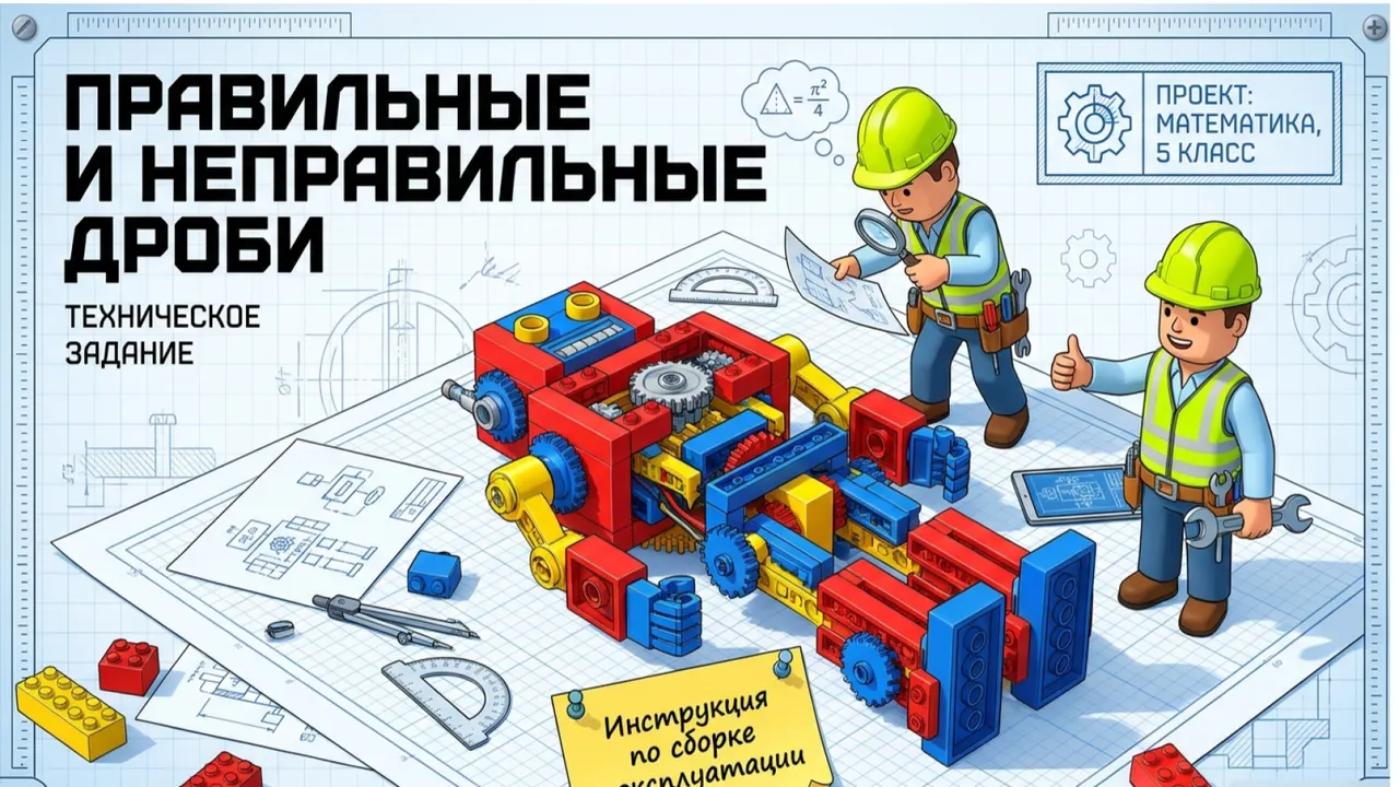 Обложка: Правильные и неправильные дроби