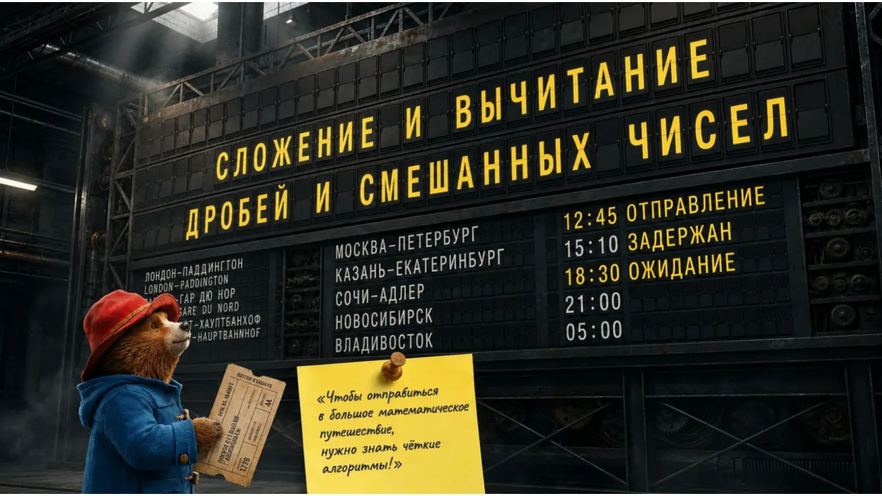Обложка: Сложение и вычитание обыкновенных дробей